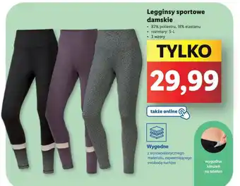 Lidl Legginsy sportowe damskie oferta