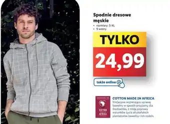 Lidl Spodnie dresowe męskie rozmiary: S-XL oferta