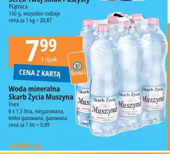 E.Leclerc Woda mineralna Skarb Życia Muszyna 6 x 1,5l oferta