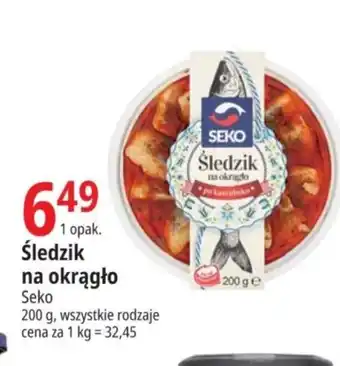 E.Leclerc Śledzik na okrągło Seko 200g oferta