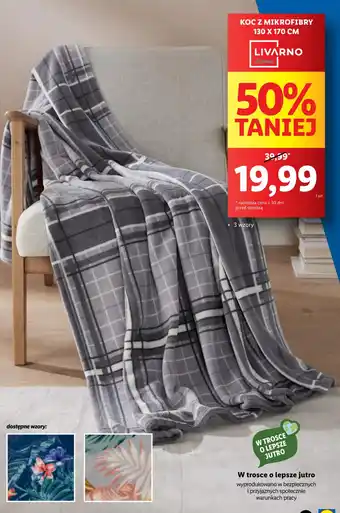 Lidl KOC Z MIKROFIBRY LIVARNO 130 X 170 CM oferta