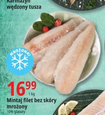 E.Leclerc Mintaj filet bez skóry mrożony 1kg oferta
