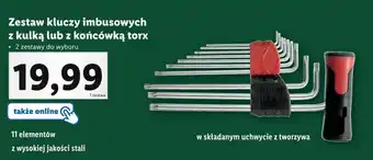 Lidl Zestaw kluczy imbusowych z kulką lub z końcówką torx oferta