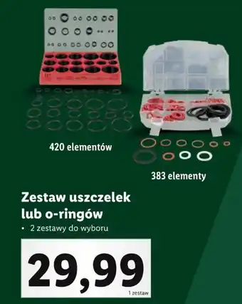 Lidl Zestaw uszczelek lub o-ringów oferta