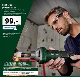 Lidl PARKSIDE Szlifierka prosta 500 W oferta
