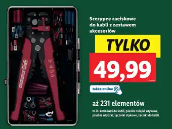 Lidl Szczypce zaciskowe do kabli z zestawem akcesoriów oferta