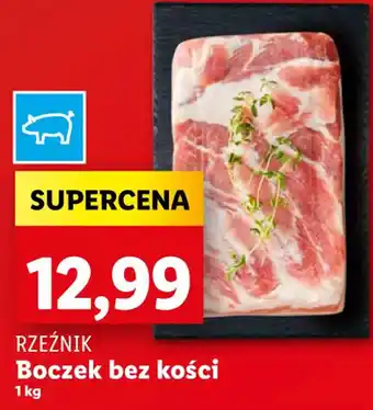 Lidl RZEŹNIK Boczek bez kości 1kg oferta