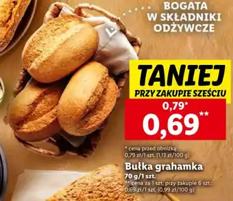 Lidl Bułka grahamka 70g oferta