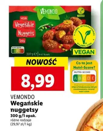 Lidl VEMONDO Wegańskie nuggetsy 300g oferta