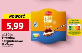 MILBONA Tiramisu bezglutenowe 90 g