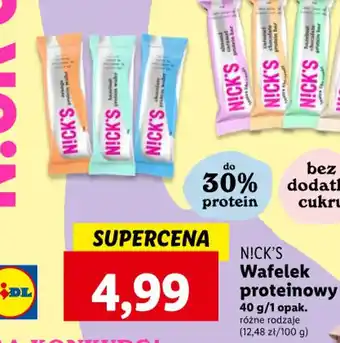 Lidl NICK'S Wafelek proteinowy 40 g oferta