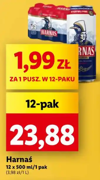 Lidl Harnaś 12 x 500 ml oferta