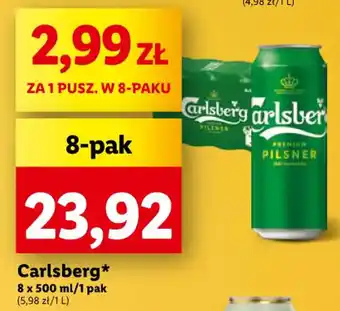 Lidl Carlsberg 8 x 500 ml oferta