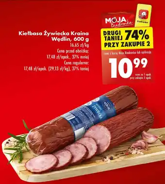 Biedronka Kiełbasa Żywiecka Kraina Wędlin 600 g oferta