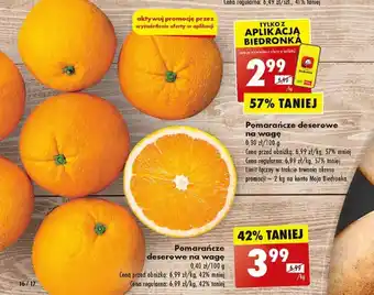Biedronka Pomarańcze deserowe 1kg oferta