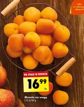 Biedronka Morela na wagę 1kg oferta