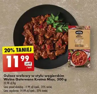 Biedronka Gulasz wotowy w stylu węgierskim Wolno Gotowane Kraina Mięs 500 g oferta
