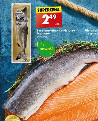 Biedronka Łosoś pacyficzny pink tusza Marinero 100g oferta