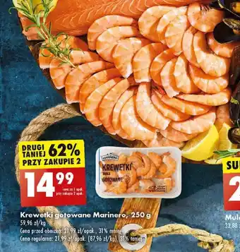 Biedronka Krewetki gotowane Marinero 250 g oferta