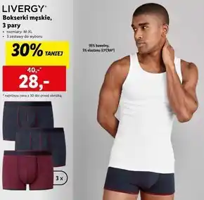 Lidl Bokserki męskie livergy oferta