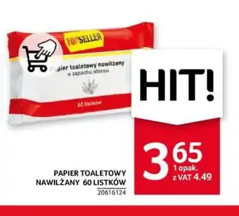 Selgros PAPIER TOALETOWY NAWILŻANY 60 LISTKÓW oferta