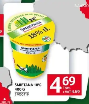 Selgros ŚMIETANA 18% 400 G oferta