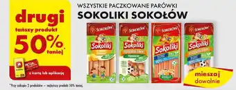 Biedronka WSZYSTKIE PACZKOWANE PARÓWKI SOKOLIKI SOKOŁÓW oferta