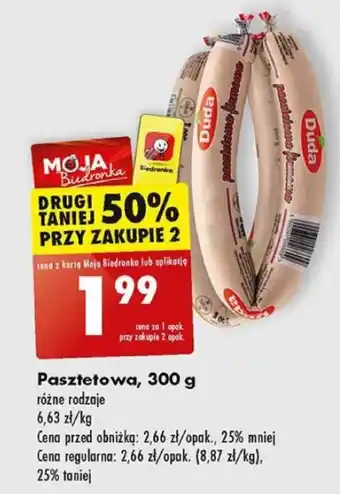 Biedronka Pasztetowa, 300 g oferta