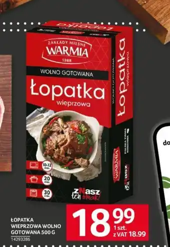Selgros ŁOPATKA WIEPRZOWA WOLNO GOTOWANA 500 G oferta