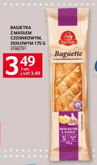 Selgros BAGIETKA Z MASŁEM CZOSNKOWYM, ZIOŁOWYM 175 G oferta