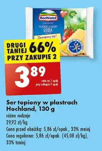 Biedronka Ser topiony w plastrach Hochland, 130 g oferta