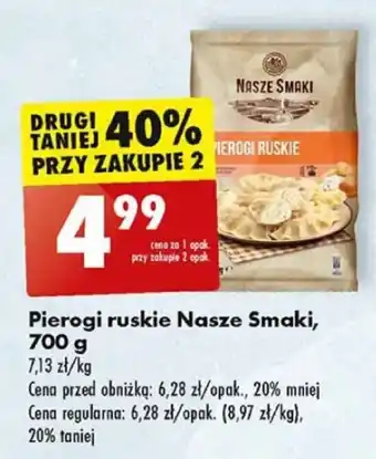 Biedronka Pierogi ruskie Nasze Smaki, 700 g oferta