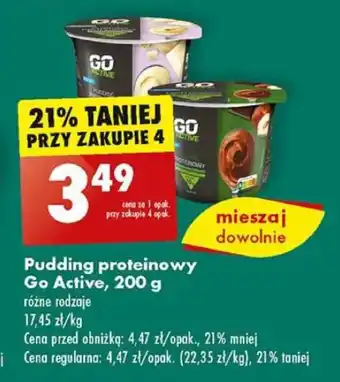 Biedronka Pudding proteinowy Go Active, 200 g oferta