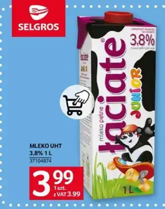 Selgros MLEKO UHT 3,8% 1l oferta