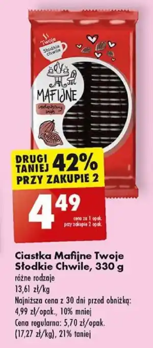 Biedronka Ciastka Mafijne Twoje Słodkie Chwile, 330 g oferta
