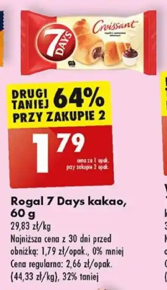 Biedronka Rogal 7 Days kakao, 60 g oferta