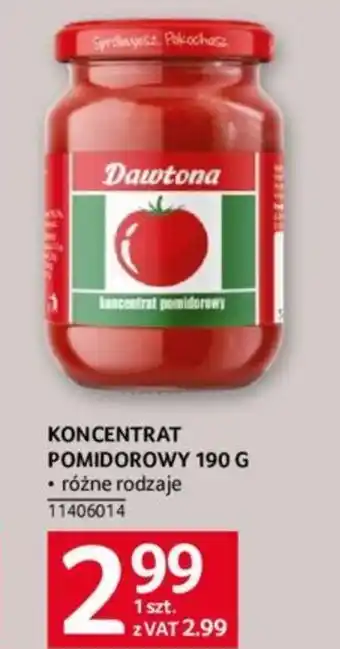 Selgros KONCENTRAT POMIDOROWY 190 G oferta