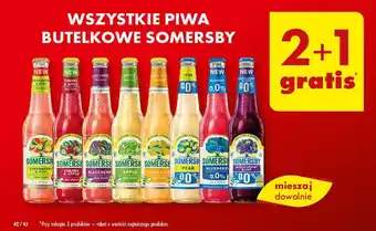 Biedronka WSZYSTKIE PIWA BUTELKOWE SOMERSBY oferta