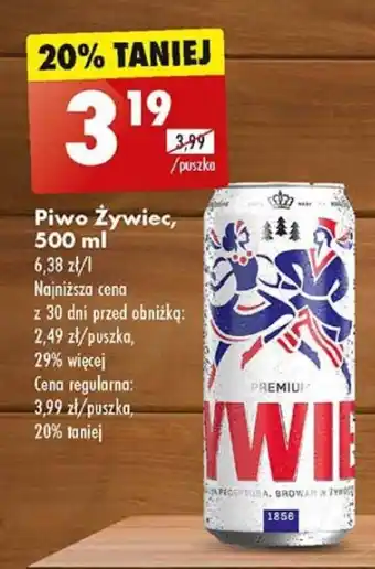 Biedronka Piwo Żywiec, 500 ml oferta