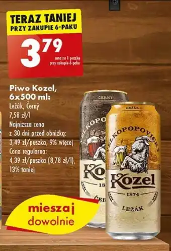 Biedronka Piwo Kozel, 500 ml oferta