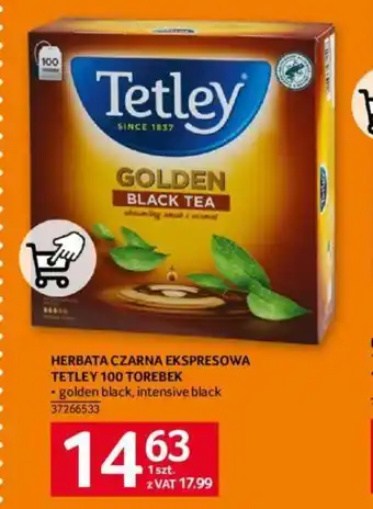 Selgros HERBATA CZARNA EKSPRESOWA TETLEY 100 TOREBEK oferta