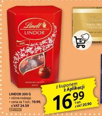 Selgros LINDOR 200 G oferta