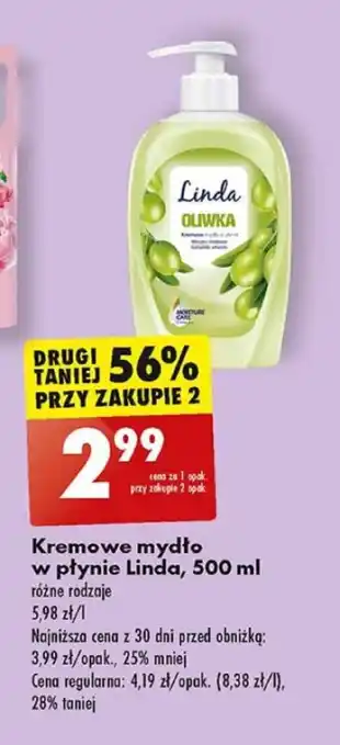 Biedronka Kremowe mydło w płynie Linda, 500 ml oferta