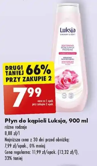 Biedronka Płyn do kąpieli Luksja, 900 ml oferta