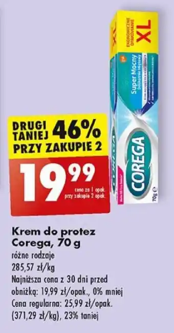 Biedronka Krem do protez Corega, 70 g oferta