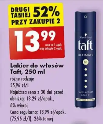 Biedronka Lakier do włosów Taft, 250 ml oferta