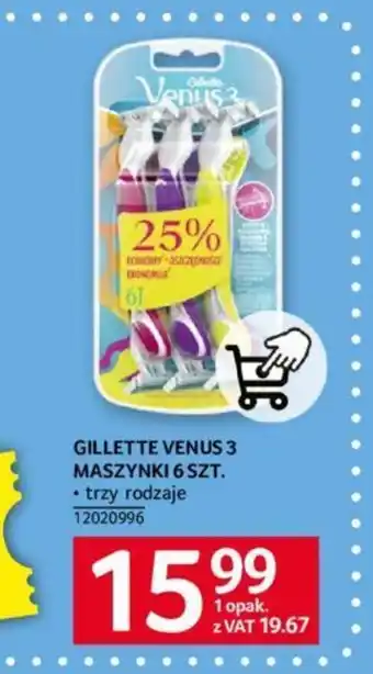 Selgros GILLETTE VENUS 3 MASZYNKI 6 SZT. oferta