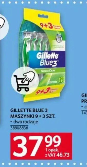 Selgros GILLETTE BLUE 3 MASZYNKI oferta