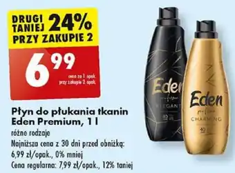 Biedronka Płyn do płukania tkanin Eden Premium, 1 l oferta