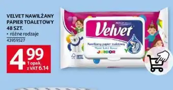 Selgros VELVET NAWILŻANY PAPIER TOALETOWY 48szt. oferta
